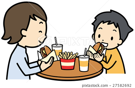 clipart eating out