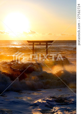 大洗海岸的朝日 大洗海岸的朝日 27582724