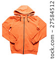 orange hoodie isolated on white backgroud 27584512
