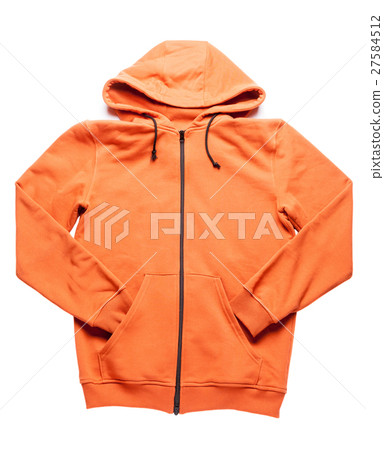 orange hoodie isolated on white backgroud orange hoodie isolated on white backgroud 27584512