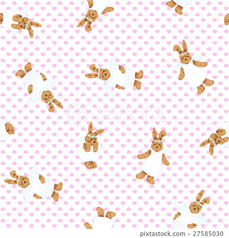 Cute angel rabbit - Stock Illustration [27585030] - PIXTA