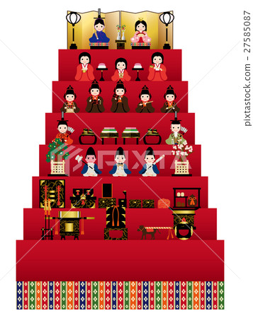 Hina dolls with seven steps 27585087