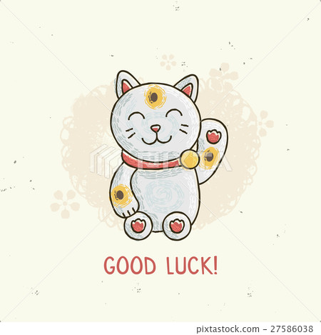 Vector illustration of Maneki Neko - Stock Illustration [27586038] - PIXTA