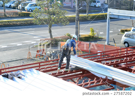 工作者建造場所鋼框架工作 27587202
