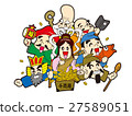 Seven Lucky God Illustration Cute 27589051