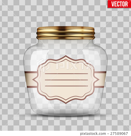 Glass Jar for canning with label 27589067