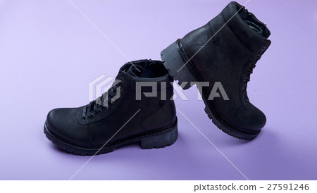 Winter boots isolated on background 27591246