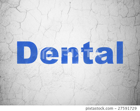 Health concept: Dental on wall background 27591729