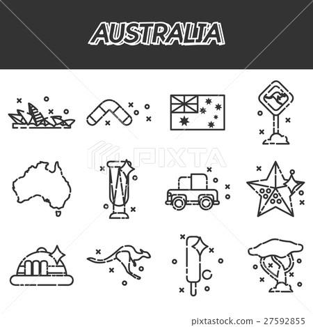 Australia icons set 27592855