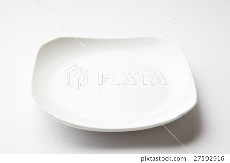 白色方形盤子 27592916