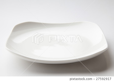 白色方形盤子 27592917
