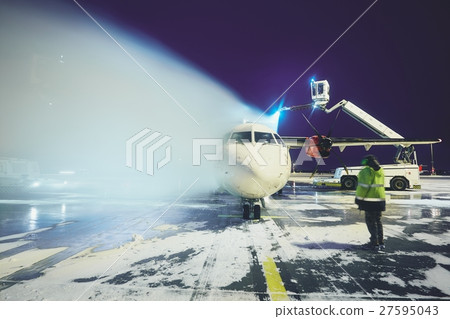 Deicing of the airplane 27595043