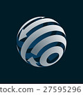 Globe Logo Element symbol of Globalization. . 27595296