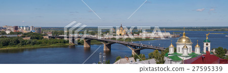 Panoramic cityscape of Nizhny Novgorod. Russia Panoramic cityscape of Nizhny Novgorod. Russia 27595339