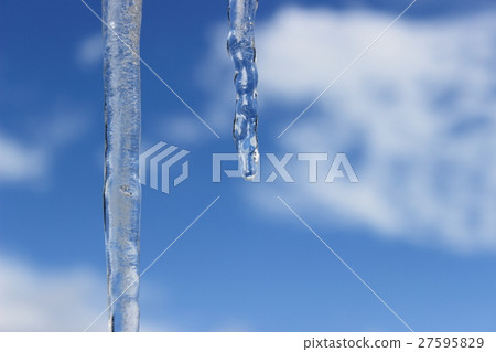 Icicles and blue sky Icicles and blue sky 27595829