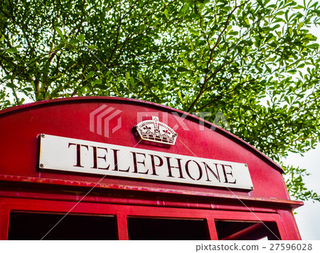 red telephone box close-up red telephone box close-up 27596028