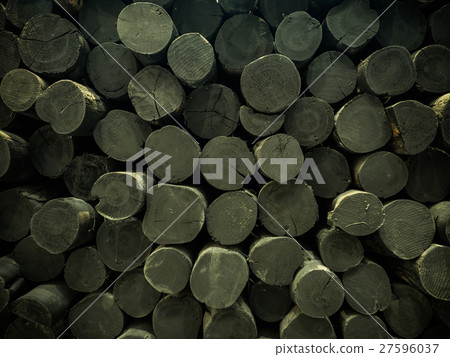 Stacked  wood timber background 27596037