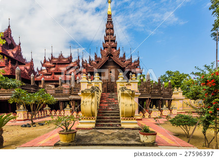 Shwe In Bin Monastery Mandalay city Myanmar Shwe In Bin Monastery Mandalay city Myanmar 27596397