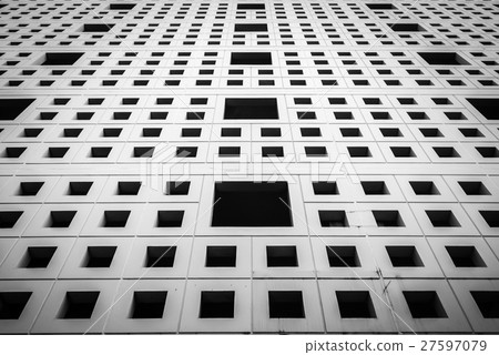 Wall With Square Shape Hole 27597079