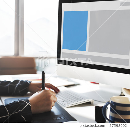 Web Design Template Copy Space Concept 27598902