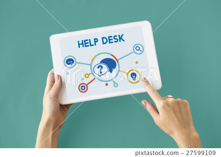 Communication Service Help Desk Concept/ Communication Service Help Desk Concept/ 27599109