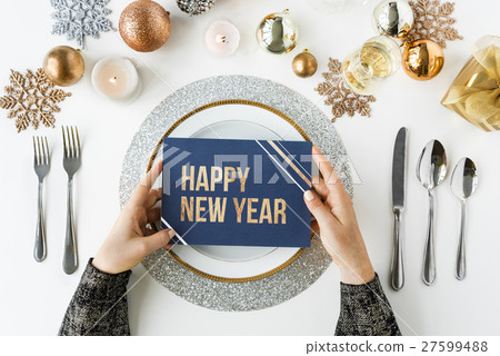 Christmas New Year Celebration Decorations Concept 27599488