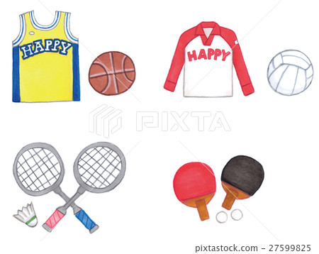 Gymnasium sports (basketball, bow, badminton, table tennis) 27599825