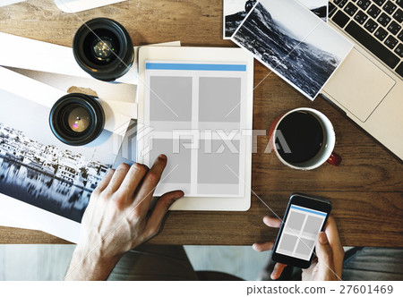 Web Design Template Copy Space Concept 27601469