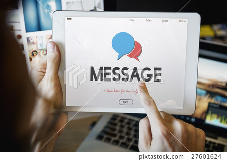 Social Blog Communication Connection Message Concept Social Blog Communication Connection Message Concept 27601624