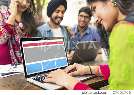 Web Design Template Copy Space Concept 27601706