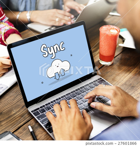 Online Storage Cloud Graphic Concept Online Storage Cloud Graphic Concept 27601866