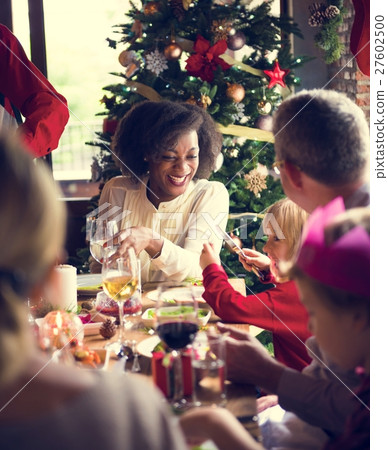 Family Together Christmas Celebration Concept Family Together Christmas Celebration Concept 27602500