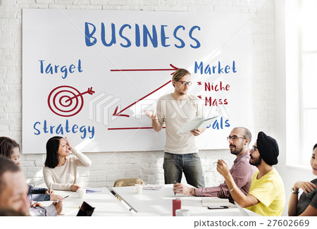 Business Plan Strategy Goals Target Marketing Concept 27602669