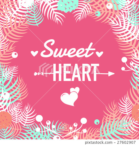 Sweet heart design elements. Vector illustration. Sweet heart design elements. Vector illustration. 27602907