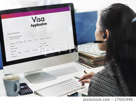Visa Application Travel Form Concept 27602946