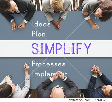 Simplify Positivity Attitude Motivation Concept Simplify Positivity Attitude Motivation Concept 27603286