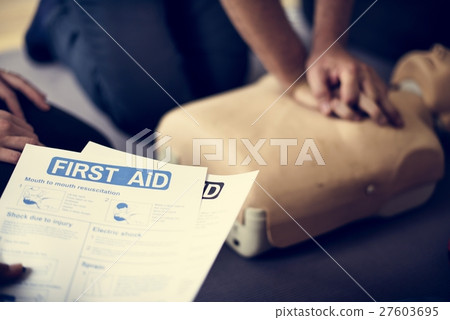 CPR First Aid Training Concept CPR First Aid Training Concept 27603695
