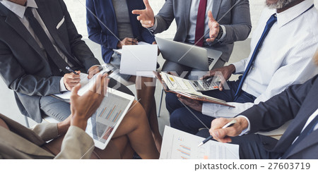 Business People Discussion Marketing Plan Meeting Concept 27603719