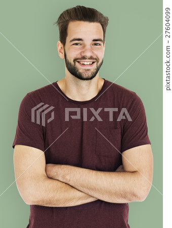 Man Smiling Happiness Portrait Concept Man Smiling Happiness Portrait Concept 27604099