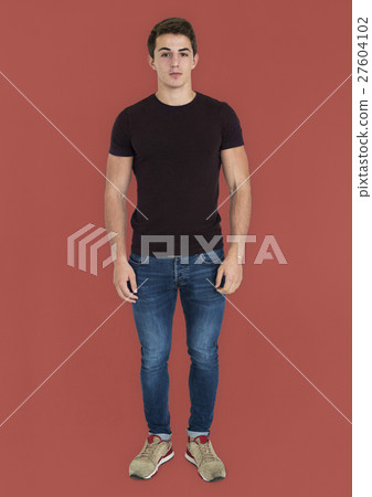 Man Smiling Happiness Portrait Concept Man Smiling Happiness Portrait Concept 27604102
