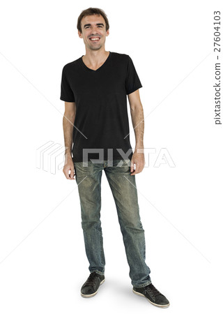 Man Cheerful Smiling Portrait Concept Man Cheerful Smiling Portrait Concept 27604103