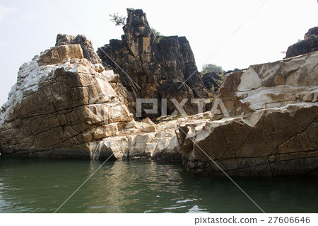 Marble Rocks at Bedaghat Marble Rocks at Bedaghat 27606646