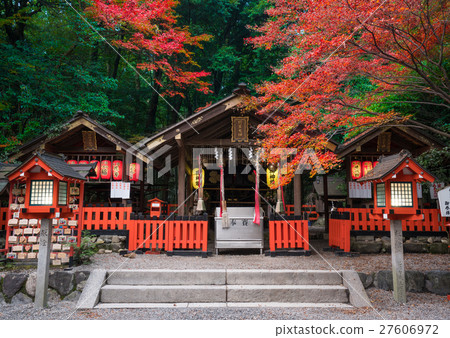 Autumn leaves of Kyoto Nomiya Shrine Autumn leaves of Kyoto Nomiya Shrine 27606972