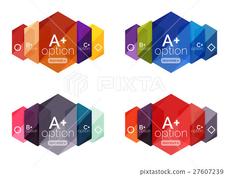 Abstract infographic banners for your content Abstract infographic banners for your content 27607239