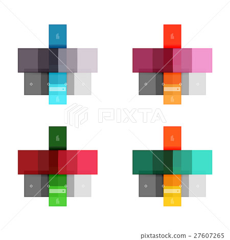 Vector blank stripes and lines infographics 27607265