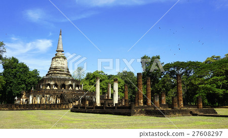 Historical Park temple landscape sukhothai 27608297