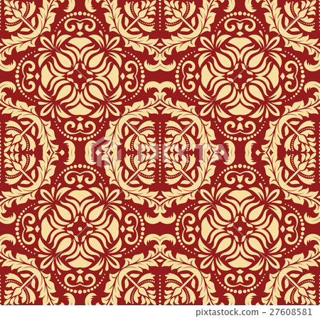 Seamless Oriental Vector Background 27608581