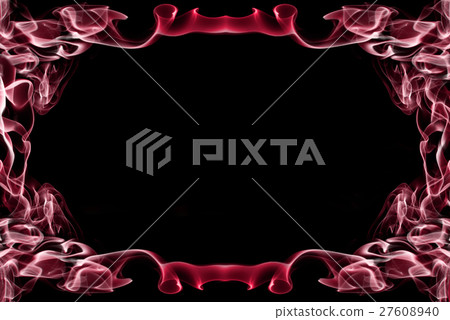 Beautiful red abstract frame of a smoke Beautiful red abstract frame of a smoke 27608940