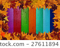 maple leaves and multicolored background 27611894