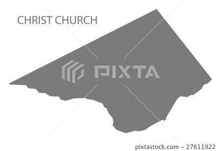 Christ Church Barbados Map Christ Church Barbados Map Grey - Stock Illustration [27611922] - Pixta